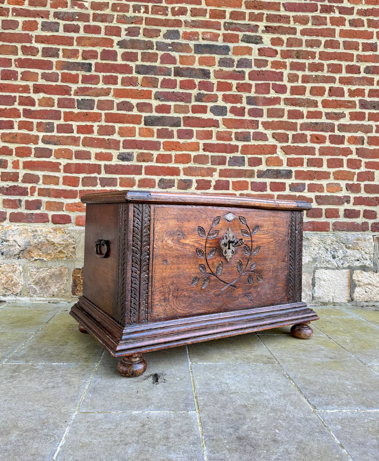 Chest In High Period Oak From XVII Eme Century