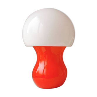 Lampe champignon unique en verre 1970