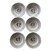 Assiettes creuses en porcelaine  Badonviller