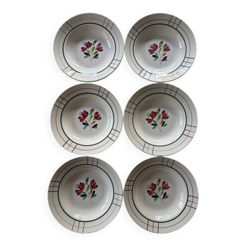 Deep porcelain plates Badonviller