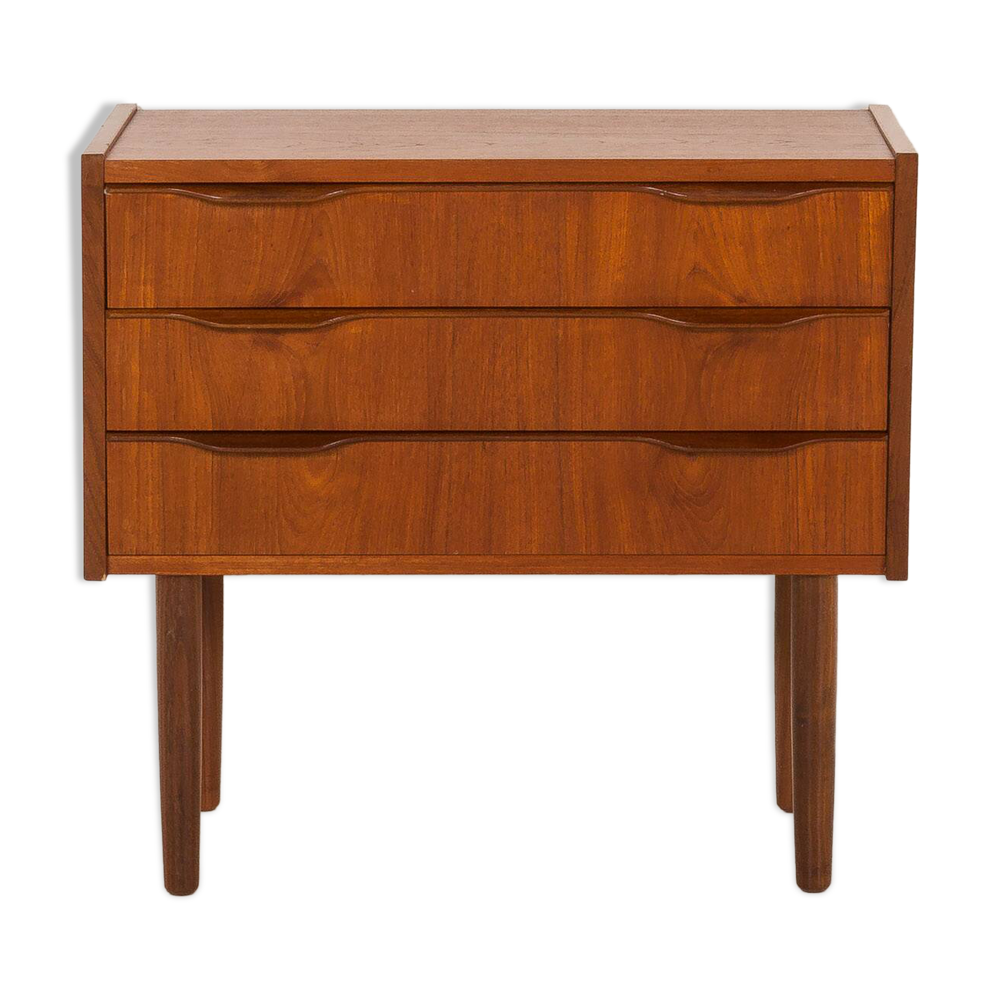 Danish small teak chest of drawers, 1960s
