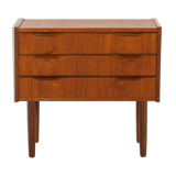 Danish small teak chest of drawers, 1960s