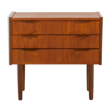 Danish small teak chest of drawers, 1960s