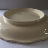 Ancien plat de service Digoin Sarreguemines modele agreste