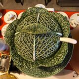 Cabbage-shaped slip tureen