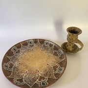 B.Buffat dish, 30 cm for the Grange aux Potiers 60s-70s