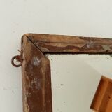 Antique solid wood mirror early 20th century 26*22