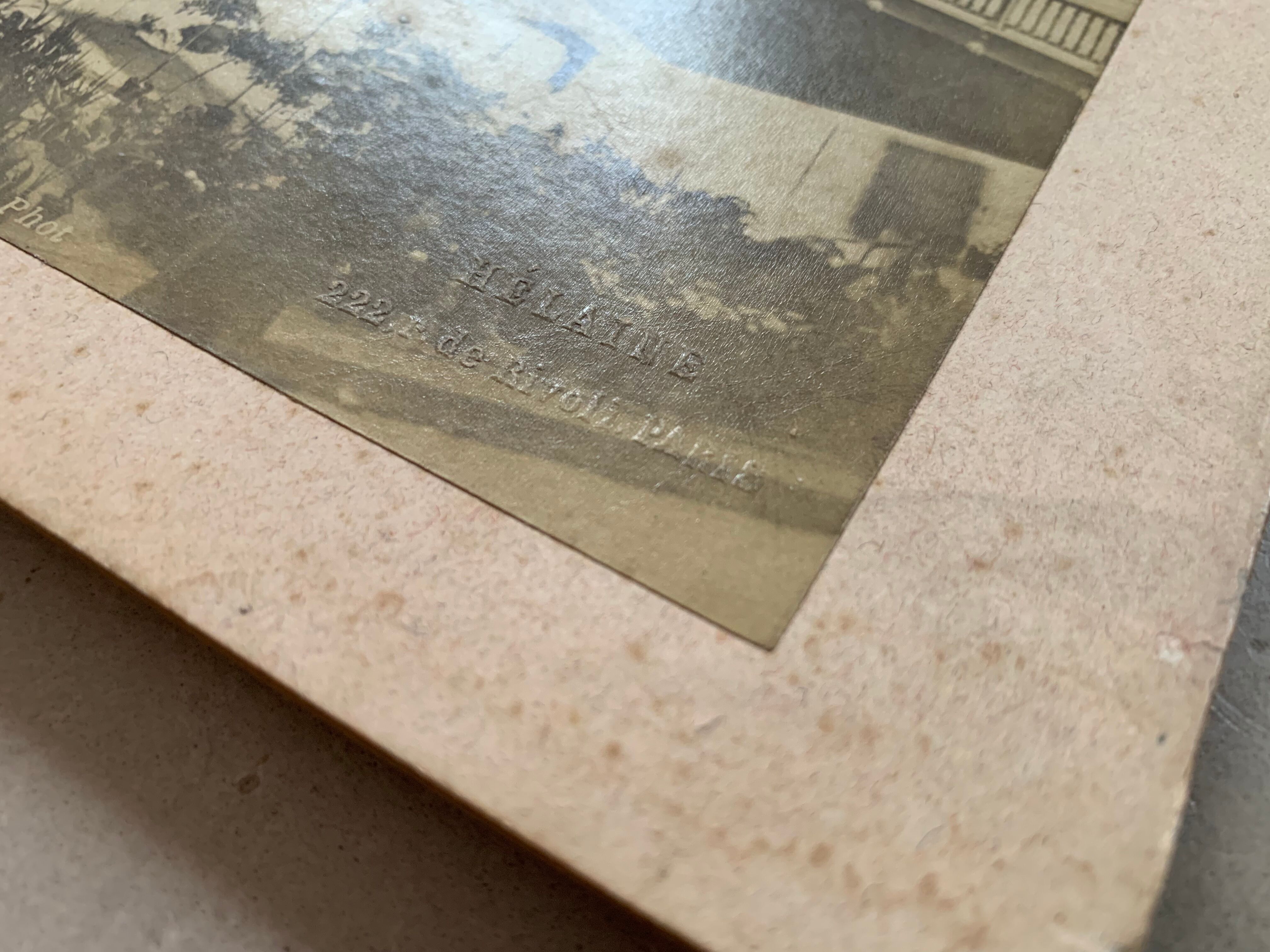 Old photograph 1890 Paris City Hall