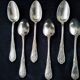 Box of 6 teaspoons in silver-plated Louis XV style