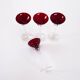 Set of ruby glasses, Danish design, 1970s, manufactured in Denmark