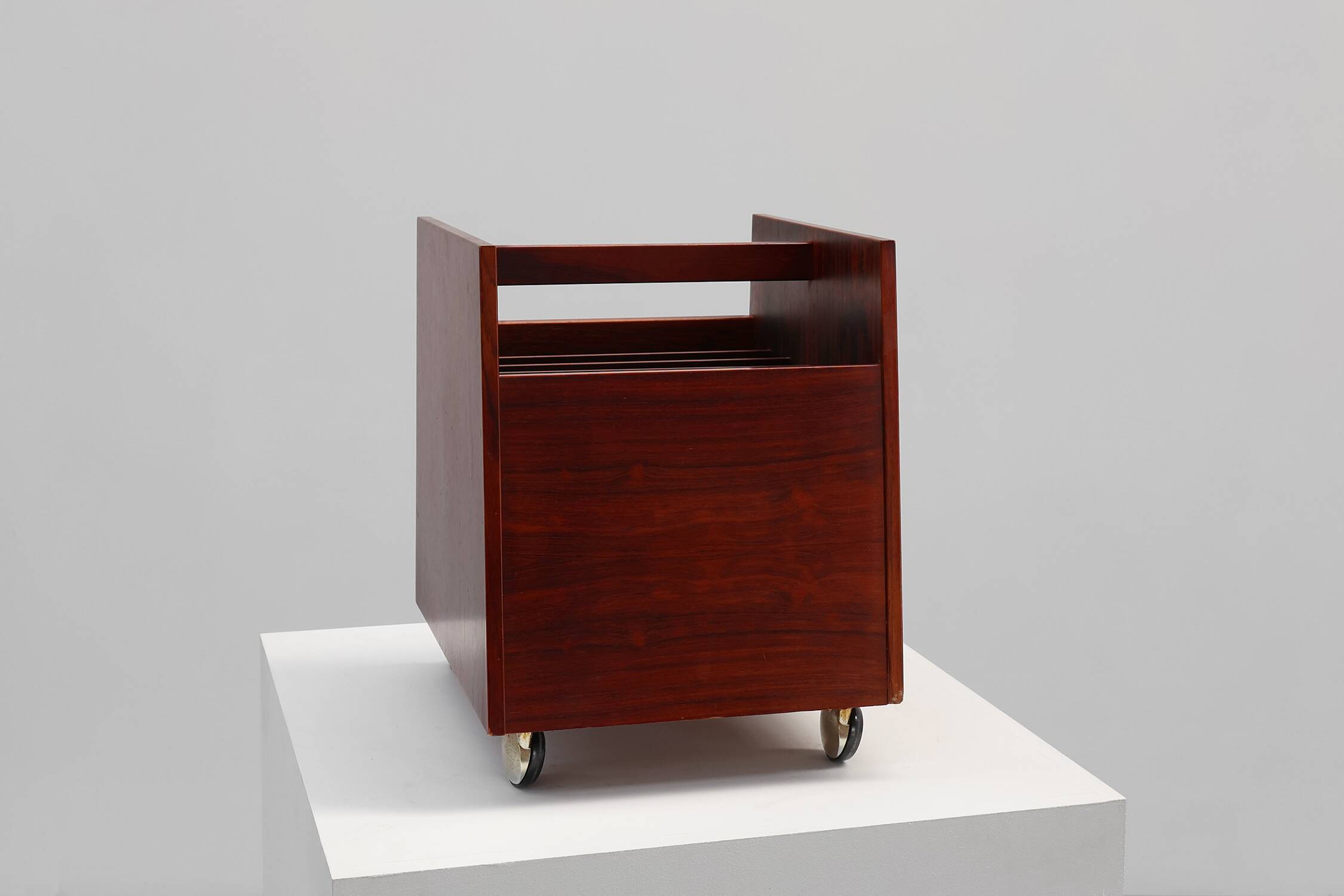 Magazine LP Caddy Rack by Rolf Hesland for Bruksbo, Norway 1970s