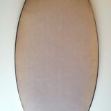 Golden oval mirror 86 x 42 cm
