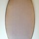 Golden oval mirror 86 x 42 cm