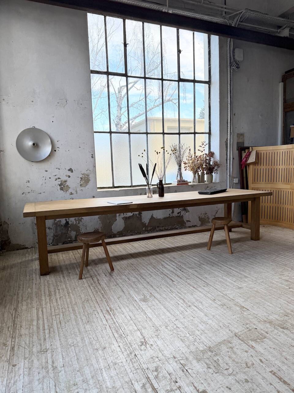 XXL solid oak farmhouse table 3.5m