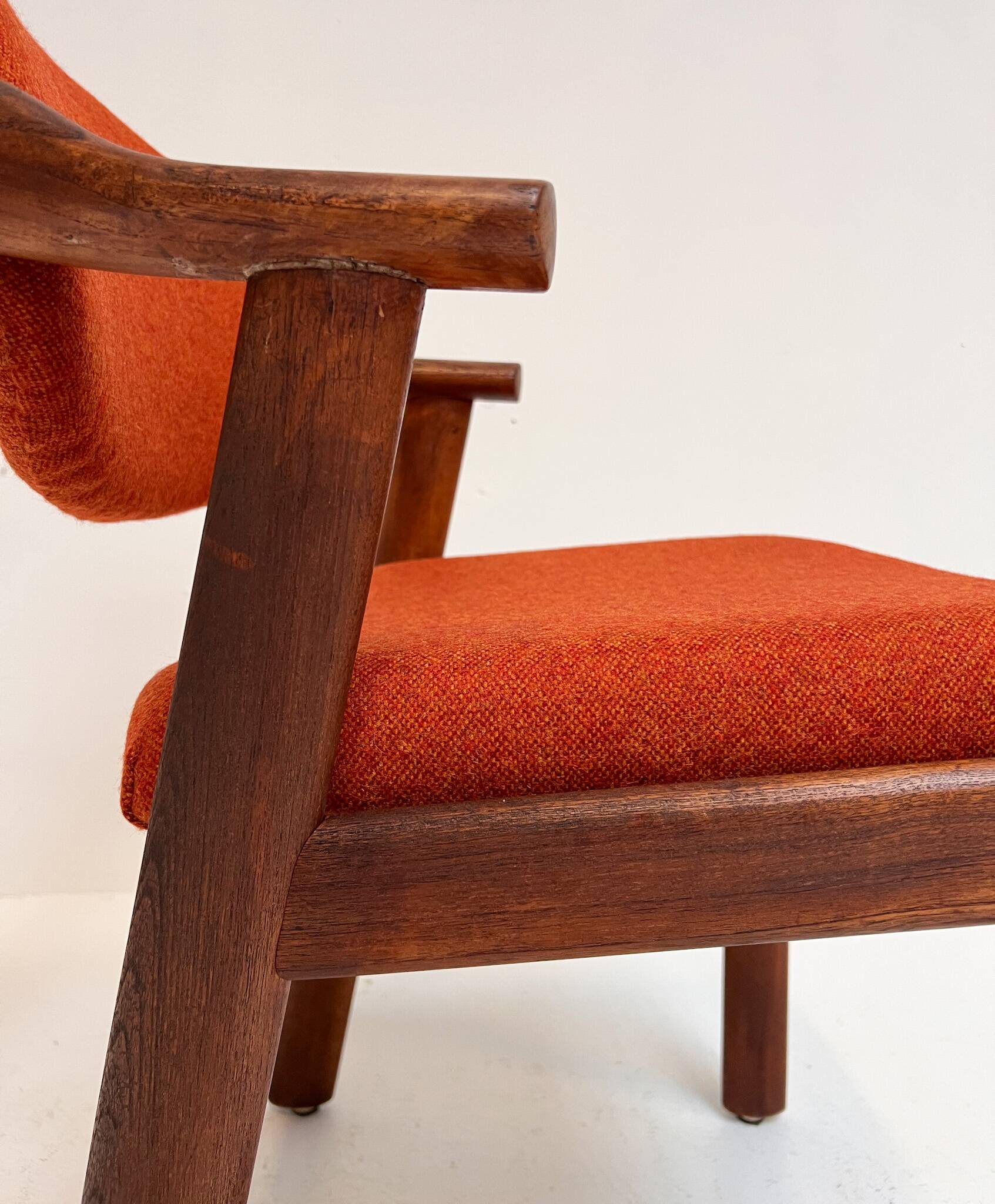 Set reupholstered Danish design chairs by Schou Andersen, 1960s