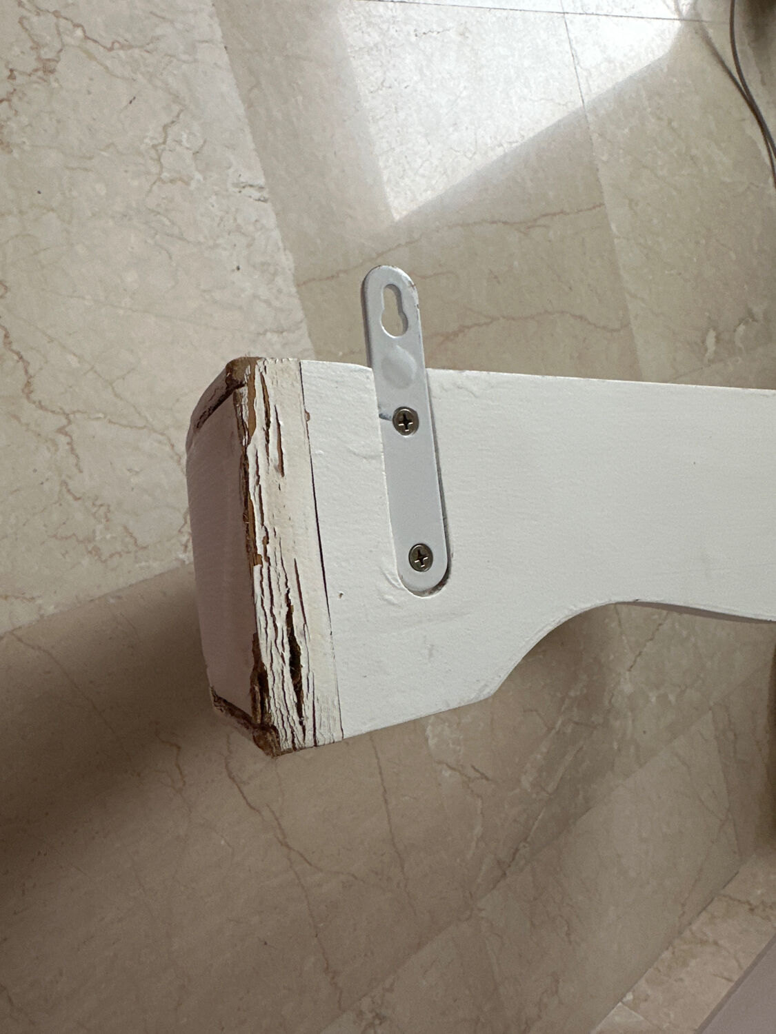 Hanging canvas headboard