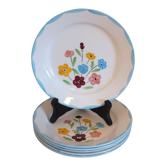 6 flat plates 50s Salins model Jocelyne - Lot 1
