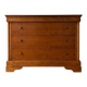 Vintage cherry wood chest of drawers with 3 drawers.