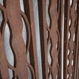 Metal and bronze ironwork entrance door Charles Piguet Lyon 1919