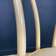 Set of 12 bistro chairs in light curved wood & skai GO IN Germany