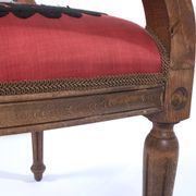 Bohemian chair, Suzani embroidery armchair with bergere style