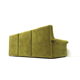 Vintage green velvet canapé made in the 1970s.