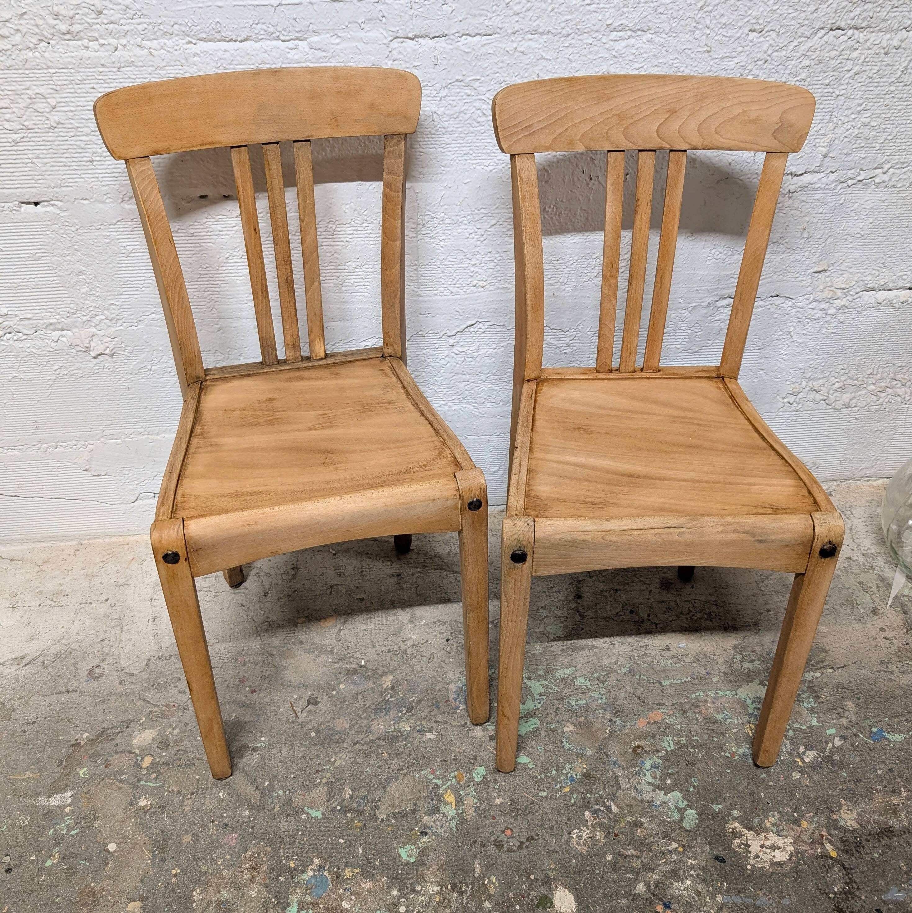 Pair of Stella bistro chairs