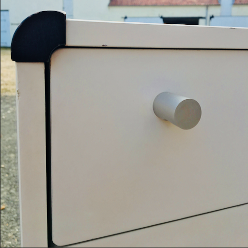 White chest of drawers Gautier 1973 foot Tulip