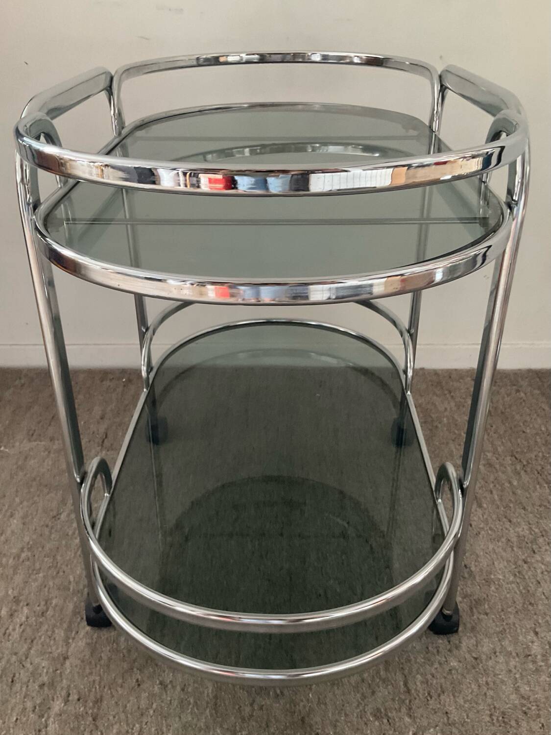 70s bar trolley on wheels