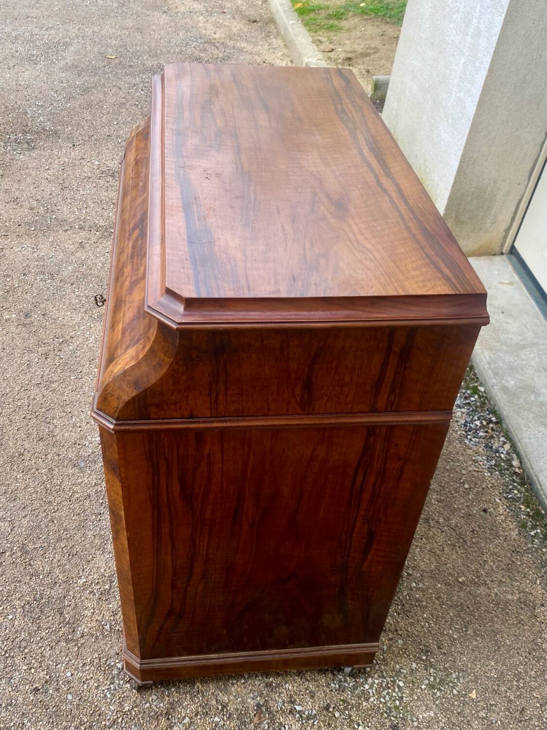 Commode de toilette Louis Philippe coiffeuse 4 tiroirs