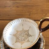 Cup and saucer signed a.dressinval