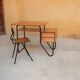 Bureau et chaise enfant vintage