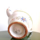 Teapot in earthenware bird of paradise Moustiers