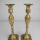 Pair candlesticks brass