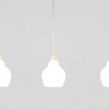Ensemble de trois suspensions en verre par Alf Svensson, Suède 1960