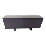 Vintage dark blue sideboard, 1980s