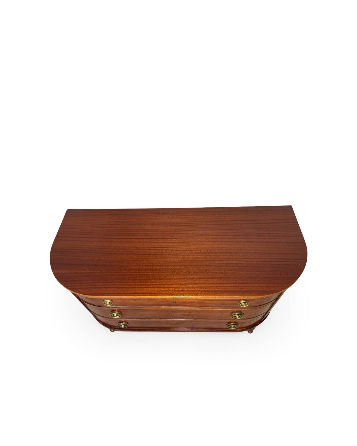 Large half-moon shaped chest of drawers/hall console, 1930s/1940s.