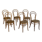Set of Thonet chairs with caning