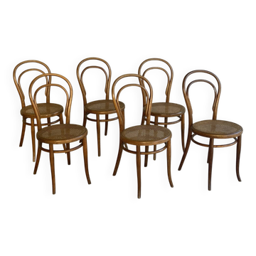 Lot de chaises Thonet à cannages 