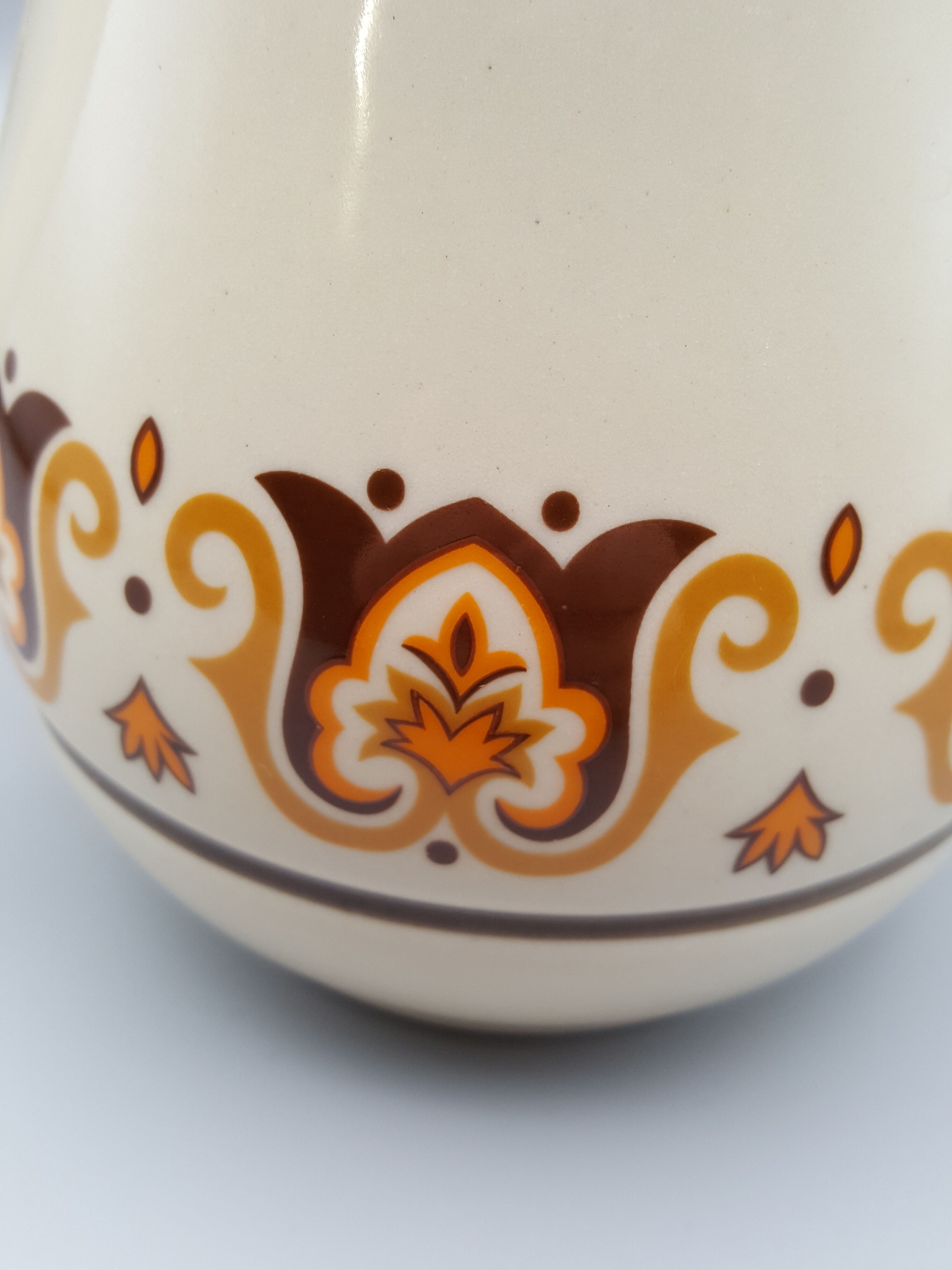 Coffee tea maker with 3 mugs cups Porcelain and fire Jet Nomar