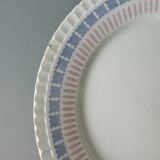 4 assiettes plates Digoin Sarreguemines France, 24 cm