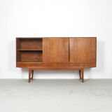 Danish teak sideboard with sliding doors, 1960