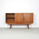 Danish teak sideboard with sliding doors, 1960