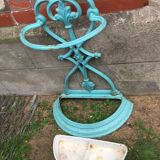 Enameled cast iron umbrella stand circa 1900