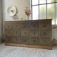 Green patina workshop furniture