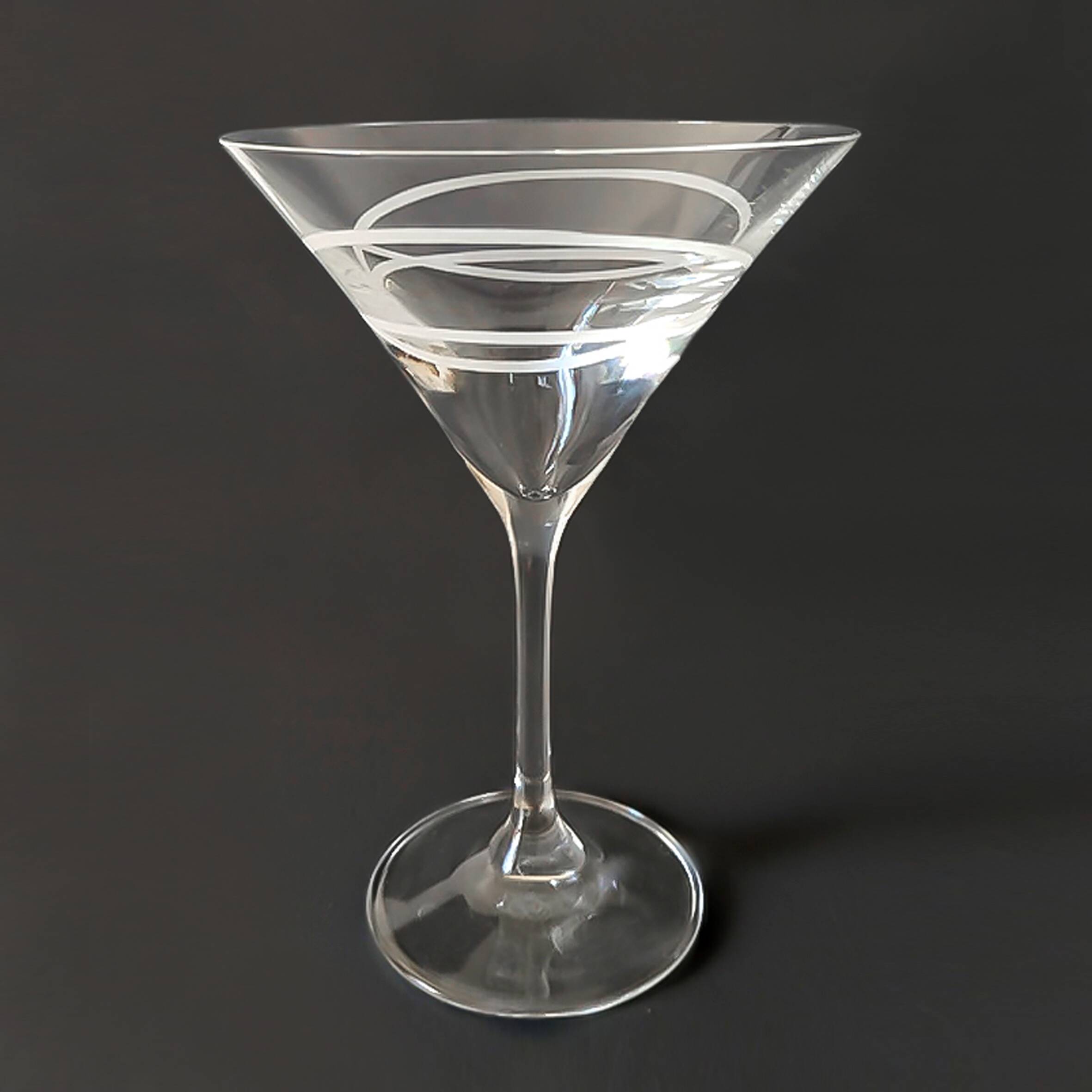 Vintage set of 4 Martini glasses