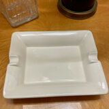 Cendrier en céramique blanc