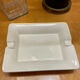 White ceramic ashtray