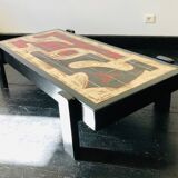 Brutalist ceramic coffee table by Dan