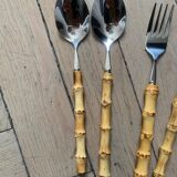 Bamboo handle cutlery